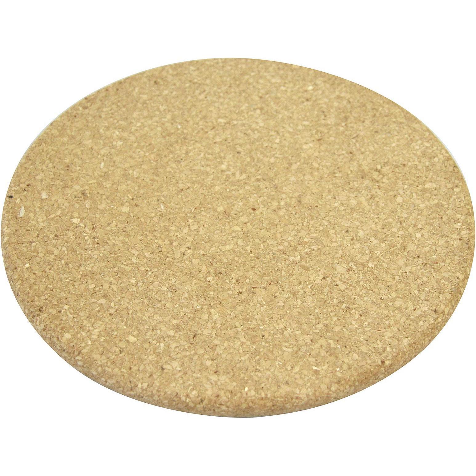 Axentia Marrone Sottobicchiere + Sottopentola, Sottobicchiere, Sughero, Ø Circa 19,5 Cm (1X, Pan Coaster)