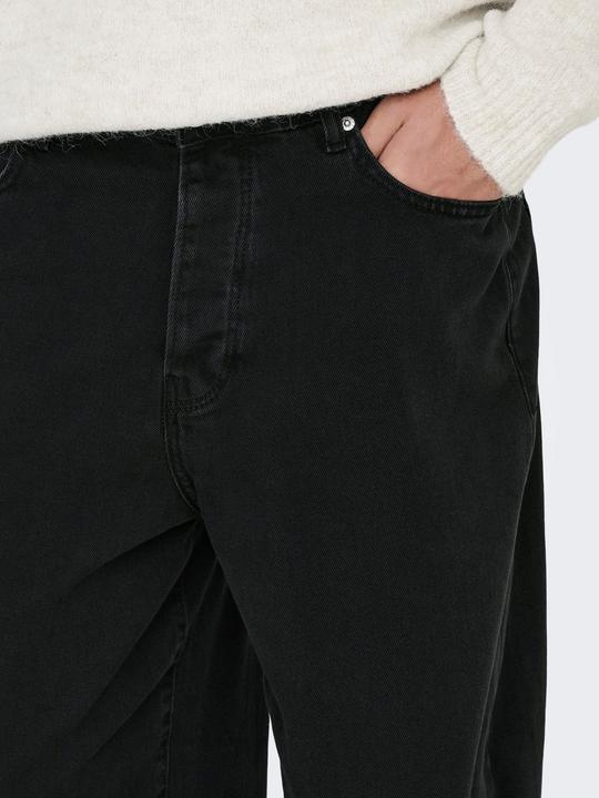 Actual product image Only & Sons ONSFIVE Mid Rise Baggy Fit Jeans Locker geschnitten (W29/L34)