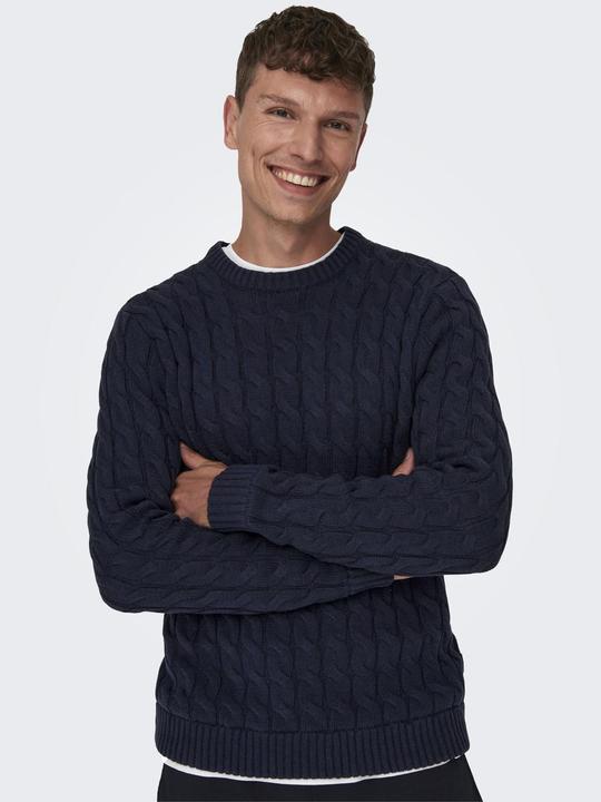 Produktbild Only & Sons Strukturstrick Strickpullover (M)