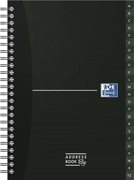 Actual product image Oxford table of addresses (A5, Lined)