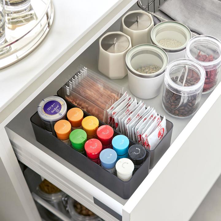 Actual product image Yamazaki Stackable organiser L deep (set of 2) TOWER