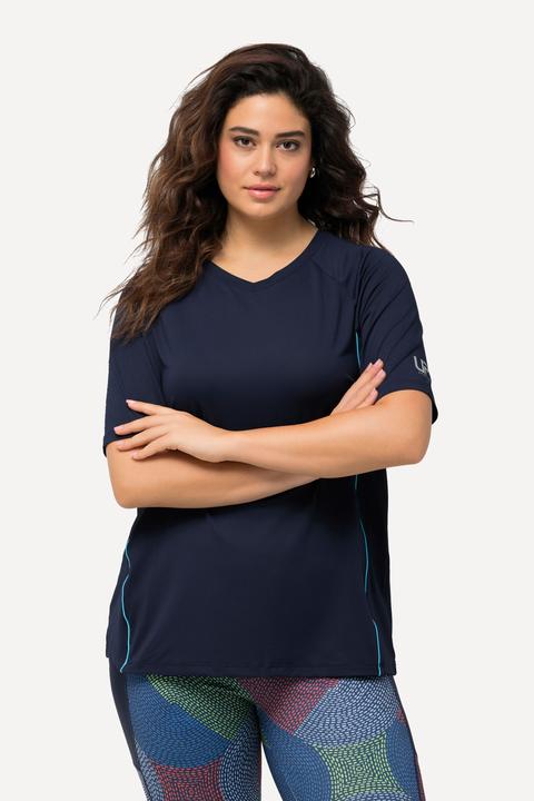 Produktbild Ulla Popken T-Shirt, UV-Schutz 50+, V-Ausschnitt, Halbarm (46, 48)