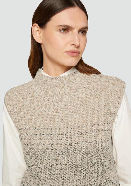 Produktbild s.Oliver Strickpullunder Strickpullunder mit Stehkragen (46)