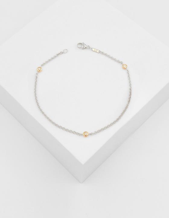 Immagine prodotto Muau Ancora rotonda (19 cm, 750, Oro rosa, Oro bianco 18 carati)