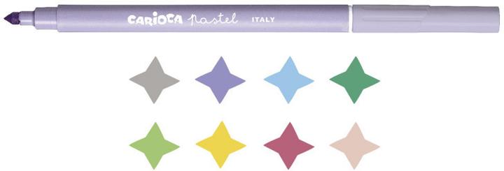 Image du produit Carioca Stylos pastel à pointe en fibre 004309 ass. 8 pièces (8x)