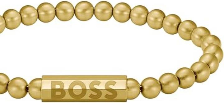 Produktbild Hugo Boss Sphere 1580666 gold-plated beaded bracelet - Length: 19 cm (19 cm, Edelstahl)