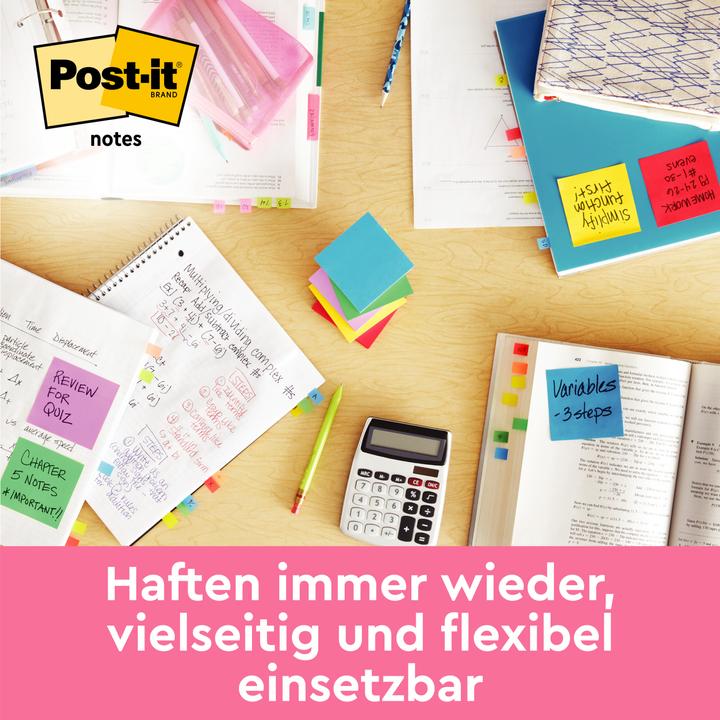 Produktbild Post-it Energetic Haftnotizen (76 x 76 mm)