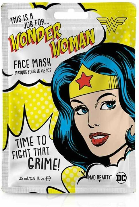 Actual product image Mad Beauty DC Superheroes Wonder Woman Face Mask 31g Moisturizing and Refreshing Sheet Mask for Nour (25 ml)