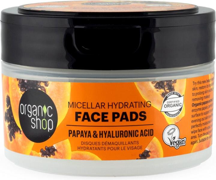 Immagine prodotto Organic Shop Dischi micellari per il viso alla papaia e all'acido ialuronico