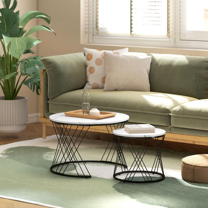 Image du produit Homcom Ensemble de tables basses