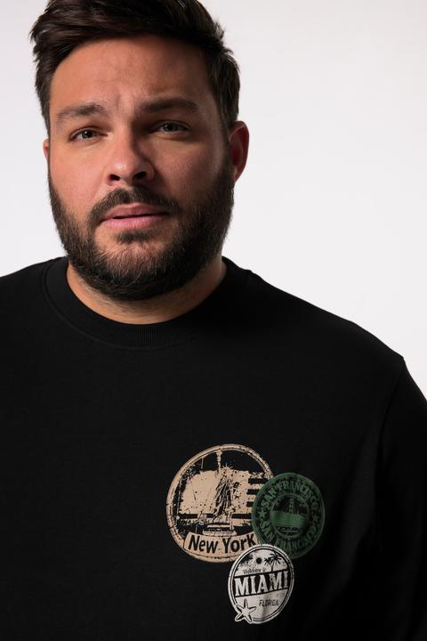 Produktbild Men+ Langarmshirt Bauchfit, Brustprint (XXL)