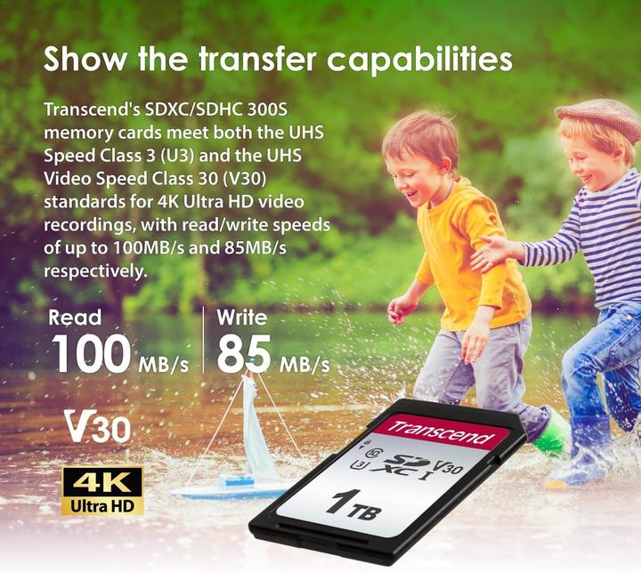 Immagine prodotto Transcend SDC300S (1000 GB, SDXC, U3, UHS-I)