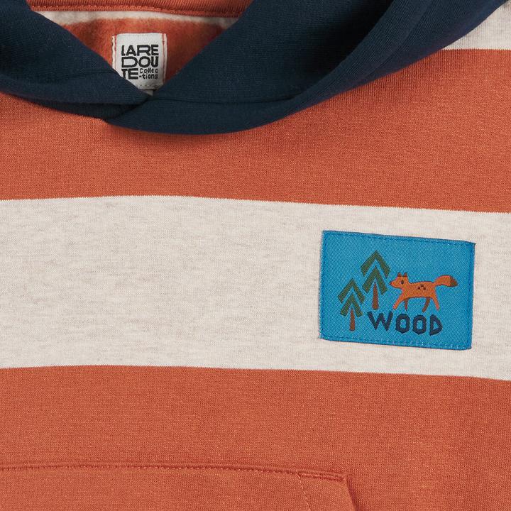 Produktbild La Redoute Collections Kapuzensweatshirt mit Streifen (92)