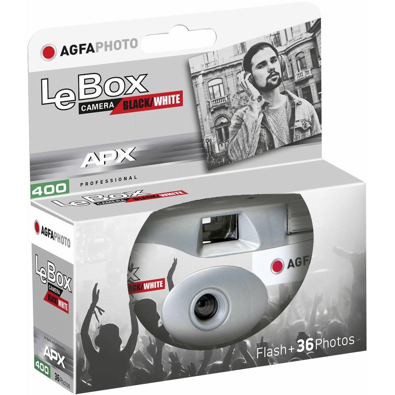 Thumbnail - AGFAPHOTO LeBox (Schwarz-Weiss), Einwegkamera, Weiss, Schwarz