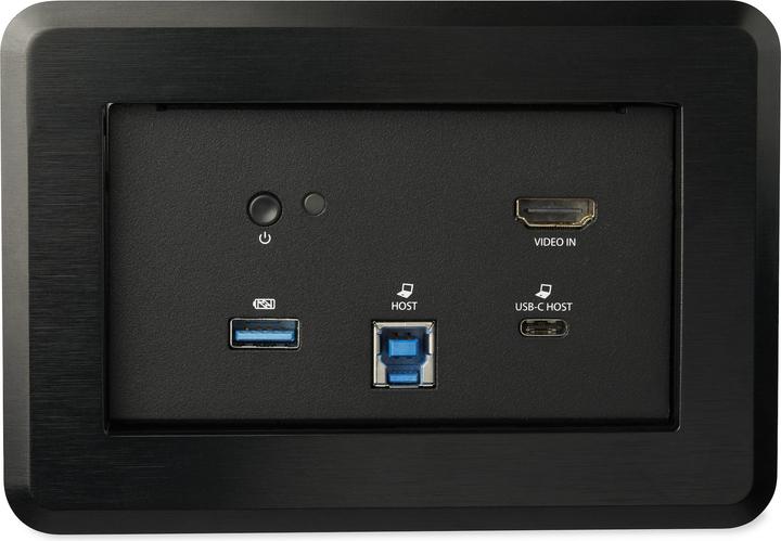 Productafbeelding StarTech Verbindingsbox voor conferentietafel met laptop docking - 4K HDMI - USB-C / USB-A PD - conf (USB-A, USB-C, 1 portie)