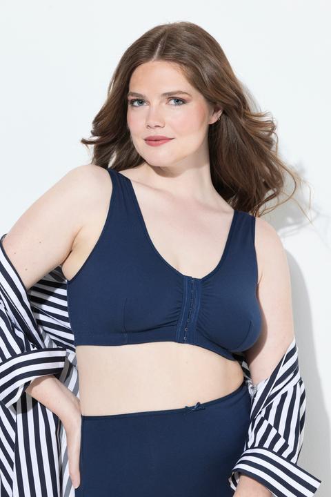 Actual product image Ulla Popken Front-fastened cotton bustier (Single pack, 85 D)