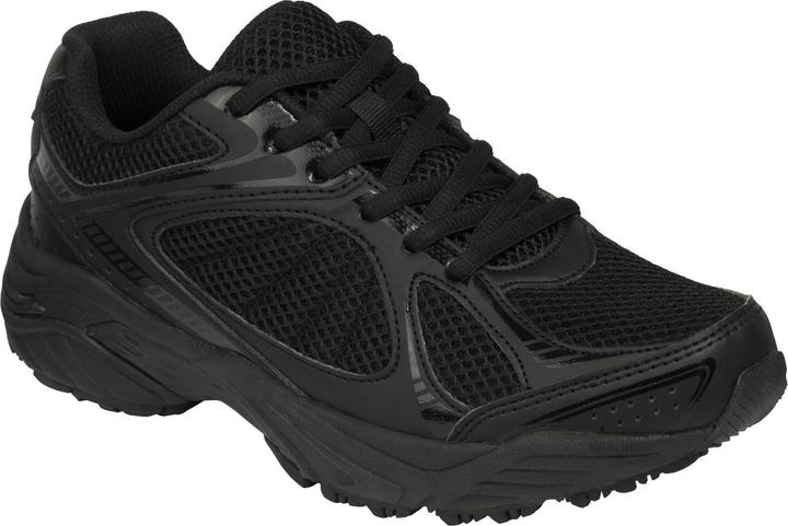 Scholl NEW SPRINTER PU+mesh Unisex Total Black Unisex Sneakers - Total Black - Maat 37