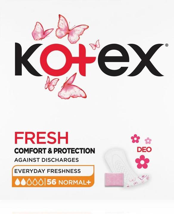 Produktbild Kotex Liners Normal+ DEO 56 pcs (56x)