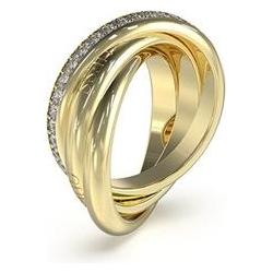 Guess, Ring, Fashion gold-plated ring with zircons Perfect JUBR04067JWYG - Circuit: 56 mm, (56)