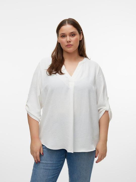 Produktbild Vero Moda Normal geschnitten V-Ausschnitt Curve Umgeschlagene Ärmelbündchen Top Top (46)