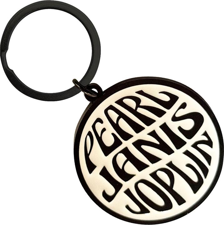Actual product image Janis Joplin Pearl Emblem Keyring