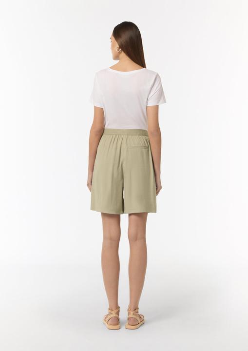 Image du produit Comma Hose Weite Bermuda aus fliessendem Viskosetwill (36)