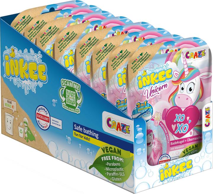 Produktbild Craze Badekugel Inkee: Mit Überraschung – Unicorn (Badekugeln)