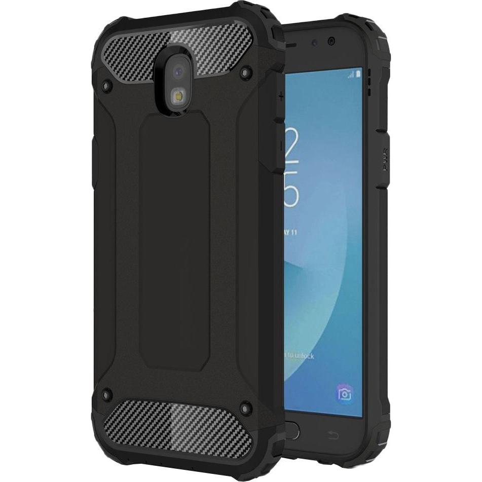 Techsuit - Hybrid Armor - Samsung Galaxy J5 2017 J530 - Black (Samsung Galaxy J5 Pro (2017)), Cover smartphone, Nero