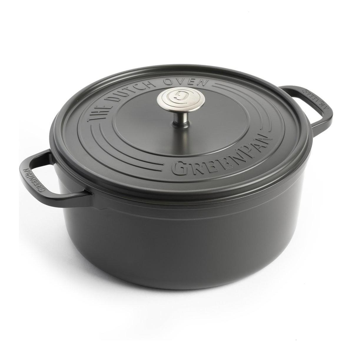 Greenpan Vedergewichten Stoofpan 22cm, Pan + Steelpan, Zwart