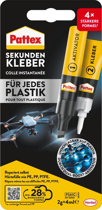 Productafbeelding Pattex Plastic (2 g, 4 ml)