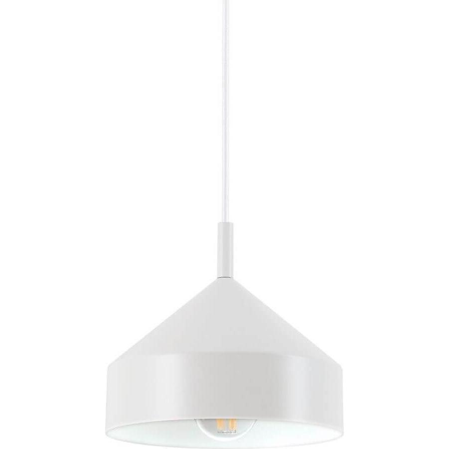 Ideal lux, Pendelleuchte, YURTA Pendelleuchte E27 ⌀210mm dimmbar Weiss 285146 (E27)