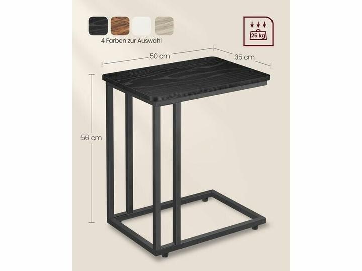 Image du produit Vasagle Table d'appoint à roulettes (50 x 35 x 60 cm)