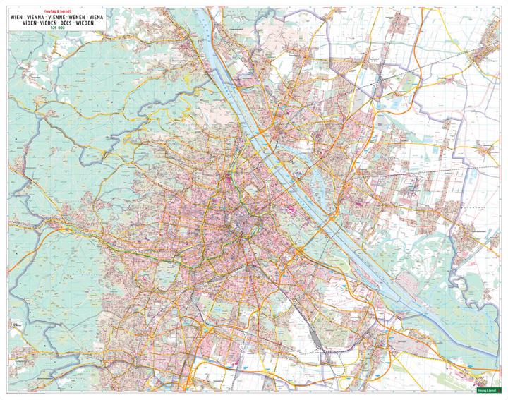 Image du produit Vienne, plan de ville 1:25.000, freytag & berndt