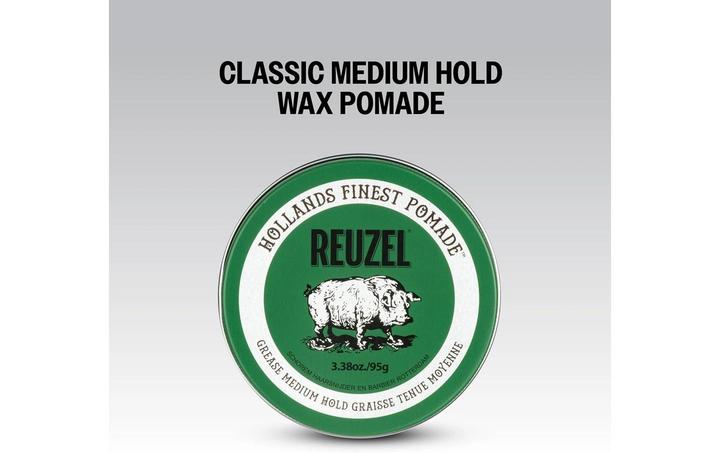 Image du produit Reuzel Green Grease Oil Based Pomade Medium Hold Medium Shine (Cire capillaire, Pommade capillaire)