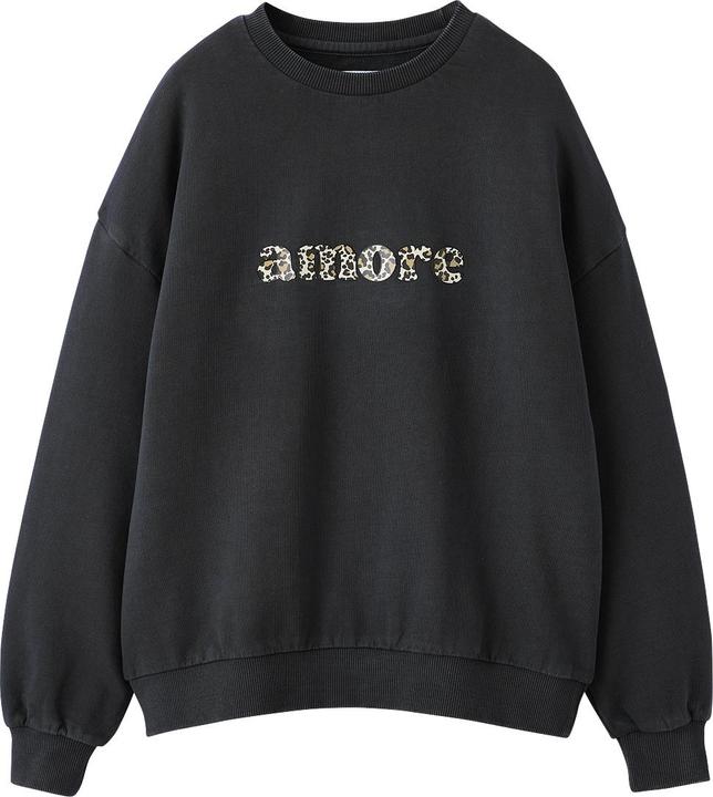 Immagine prodotto Jonen Mädchen Oversized-Sweatshirt mit Leo-Print (146, 152)