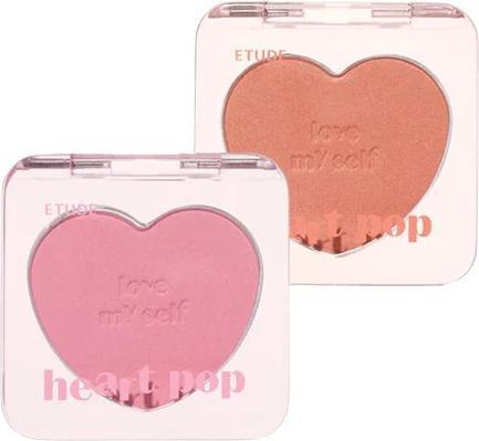 Actual product image Etude House Heart Pop Blusher (Squeeze Berry)