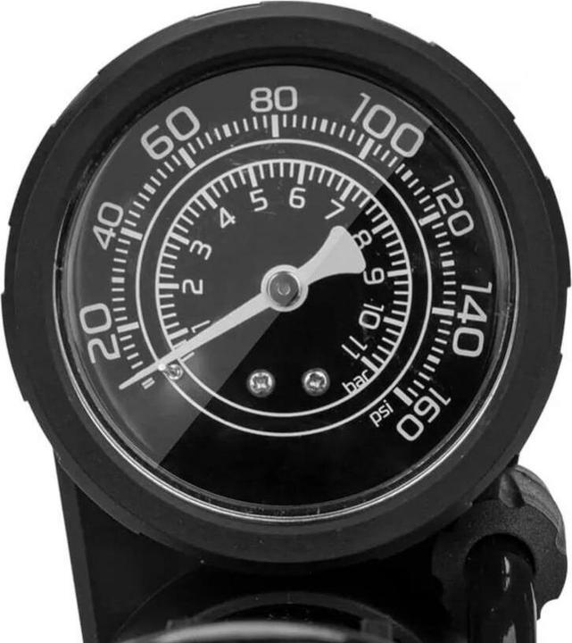 Actual product image Rockbros 42610002001 floor bicycle pump with pressure gauge - black