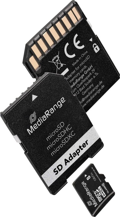 Productafbeelding MediaRange MR957 (8 GB, microSDHC, U1, UHS-I)