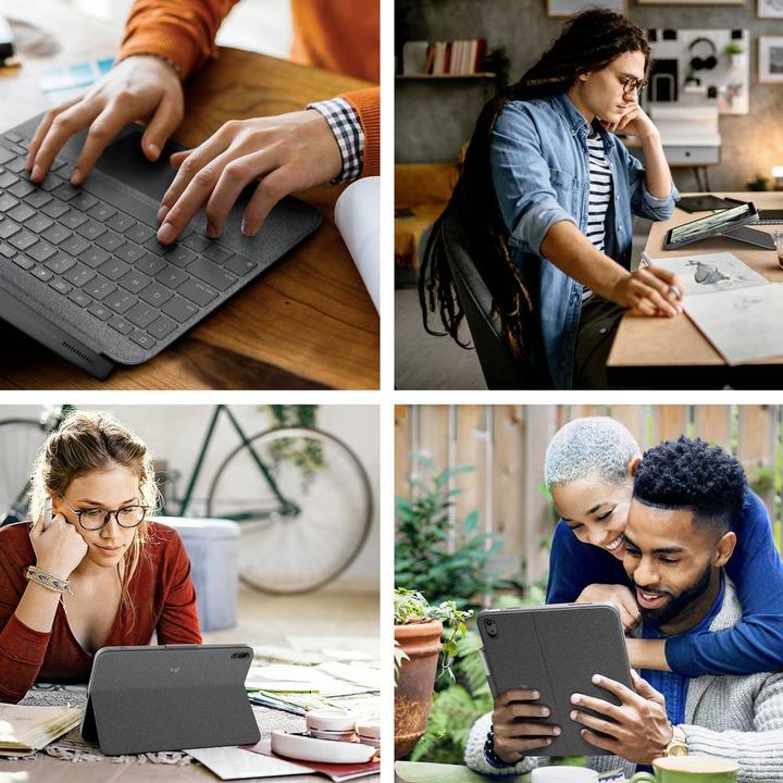 Image du produit Logitech Combo Touch Pour Ipad (10th Gen) (DE, Apple iPad 2022 (10e génération))