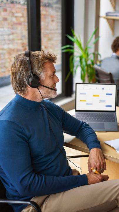 Produktbild Jabra Evolve2 50 (Kabelgebunden, USB-A, Alcatel-Lucent, Avaya, Cisco, Google Meet, Unify, Zoom)