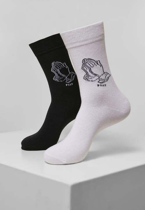 Produktbild Mister Tee Pray Hands Socks 2-Pack (2er Pack, 35 - 38)