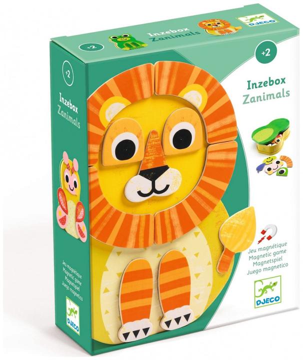 Productafbeelding Djeco Magneetdoos Zanimals (32 x)
