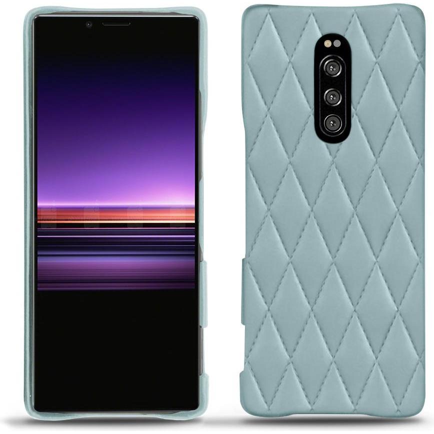 Noreve Lederschutzhülle (Sony Xperia 1), Smartphone Hülle, Blau