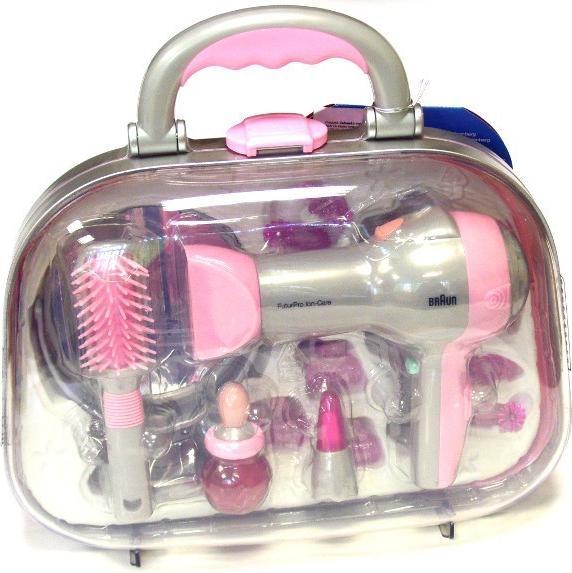 Actual product image Theo Klein Styling case with Braun hair dryer