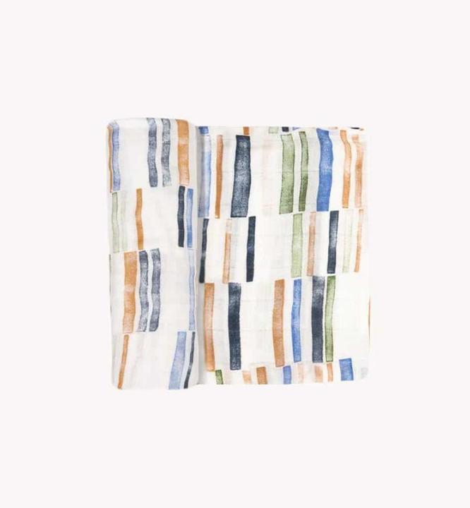 Produktbild little unicorn Deluxe Muslin Swaddle Single - Weston Stripe (120 cm, 120 cm)