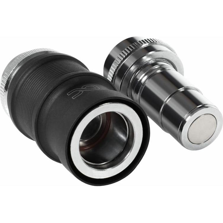 Thumbnail - Alphacool ANK ES Schnellverschluss BLH1A PushIn Set IG-IG, Wasserkühlung Anschluss, Schwarz, Silber