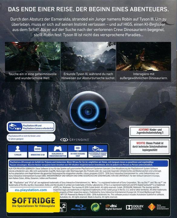 Image du produit Sony Robinson : The Journey VR (PS4, Multilingue)