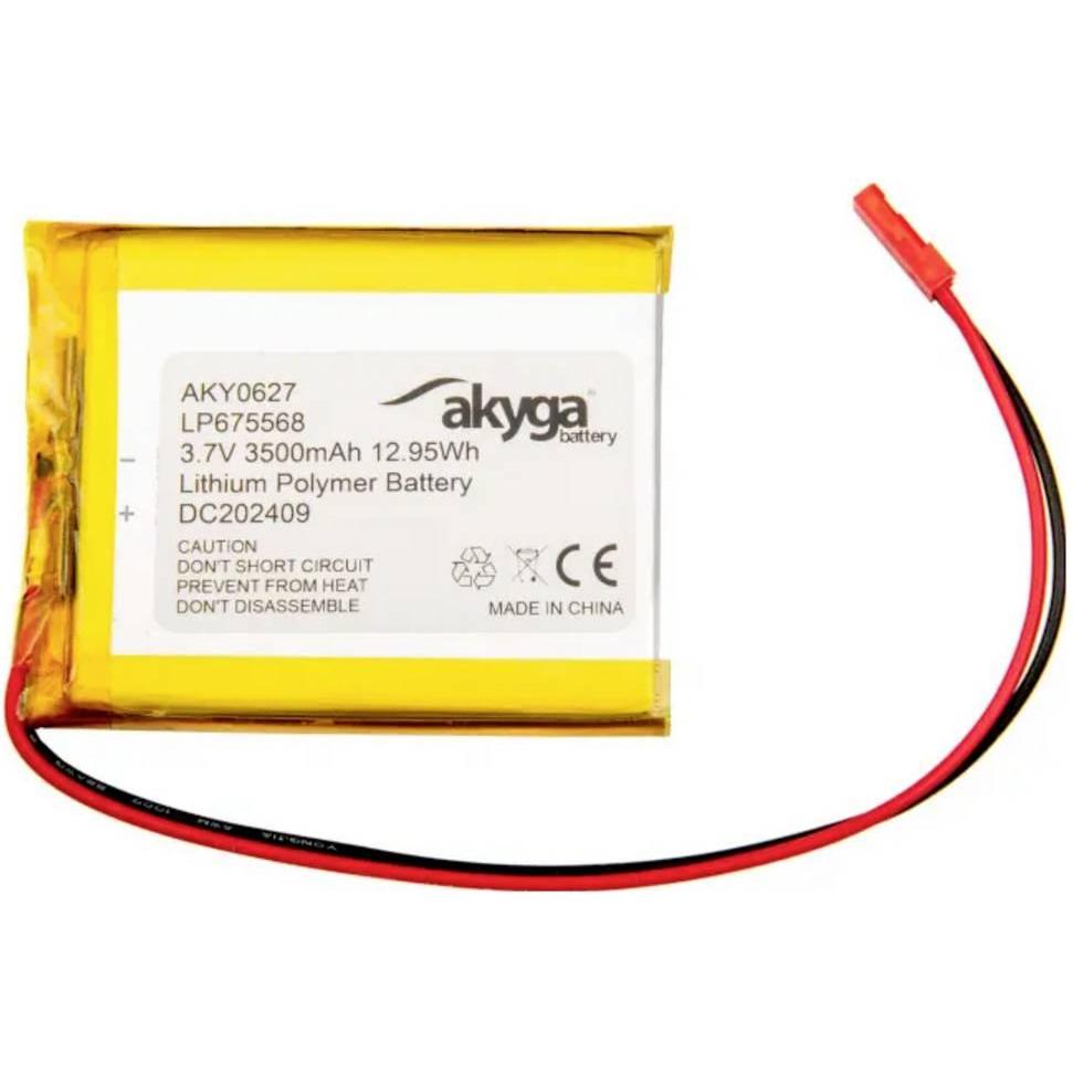Akyga LP675568 Akkupack x Spezial-Akku LiPo 3.7 V 3500 mAh (3.70 V, 3500 mAh)