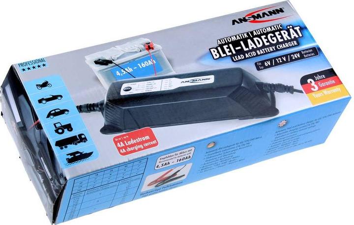 Actual product image Ansmann Automatic charger ALCT 624/4 (12V, 6V, 24V, 4 A)