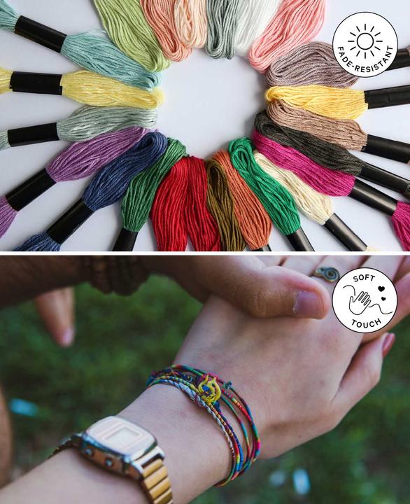 Actual product image I Am Creative Embroidery thread pastel shades, coloured, 12 pieces (8 m)